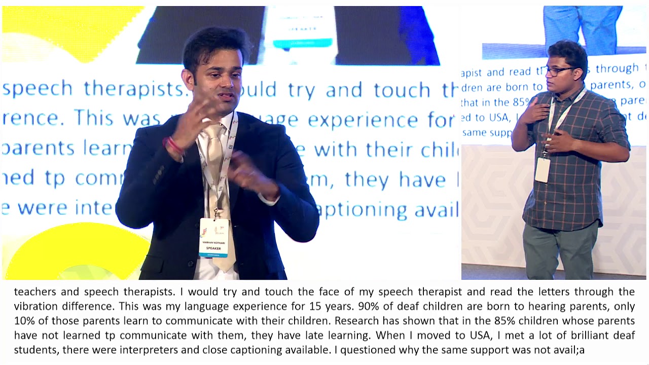 Vaibhav Kothari, My Journey And ‘Deaf Gain’ing An Accessible India at IIS 2018